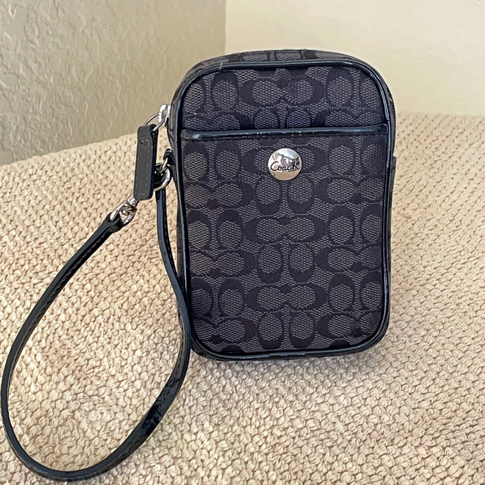 Black Coach Wristlet